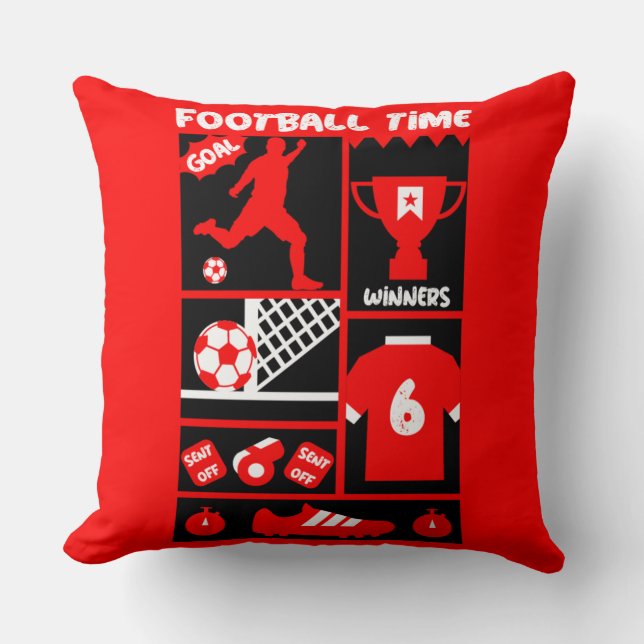Brits Football Kussen (Voorkant)