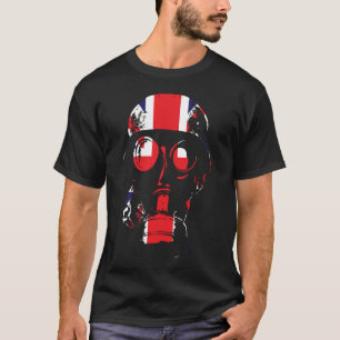 Brits gasmasker t-shirt