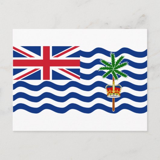 Brits gebied in de Indische Oceaan, vlag IO Briefkaart (Voorkant)