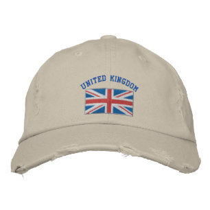Brits geborduurd pet