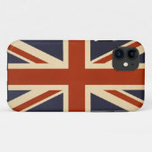 Brits Hoesje met vlag Iphone 5/5 (Achterkant (horizontaal))