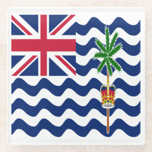 Brits Indisch Oceaan Territorium Vlag Glazen Onderzetter
