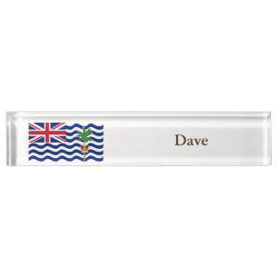 Brits Indisch Oceaan Territorium Vlag Naambordje