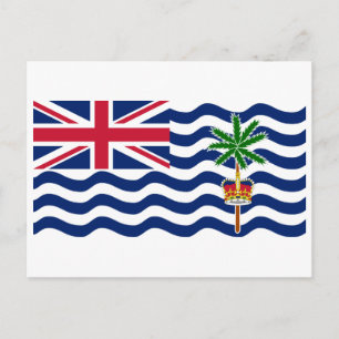 Brits Indische Oceaanterritorium Vlag Briefkaart