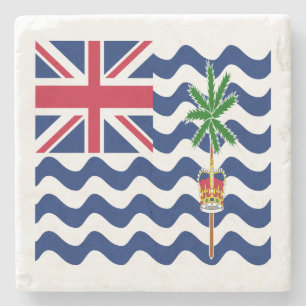 Brits Indische Oceaanterritorium Vlag Stenen Onderzetter