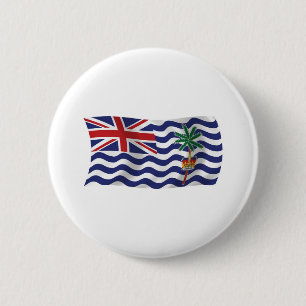 Brits-Indische Oceaanvlag Knop Ronde Button 5,7 Cm