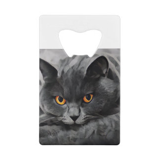 Brits Kat Shorthair Kredietkaart Flessenopener