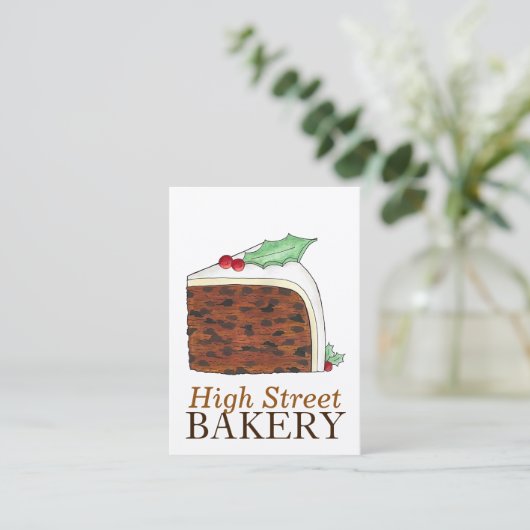 Brits kerstcadeautje visitekaartje (Staand voorkant)