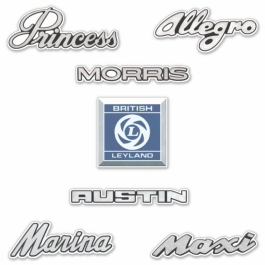 Brits Leyland Theme Sticker (Voorkant)