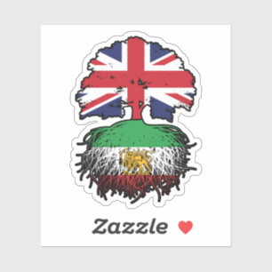 Brits opgegroeid met Iraanse wortels Leeuw en Zon Sticker
