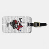 Brits Pet vanmiddag Tea Bagagelabel (Voorkant horizontaal)