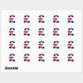 Brits pond ronde sticker (Vel)