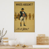  Brits poster voor inschrijving (Keuken)