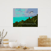 Brits Poster voor reizen naar de Maagdeneilanden (Keuken)