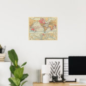 Brits rijk, routes, stromingen poster (Thuiskantoor)