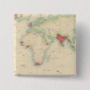 Brits rijk vierkante button 5,1 cm