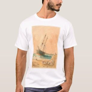 Brits schip "Viscata" gebleekt (0533A) T-shirt