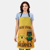 Brits Schort van Cheddar- en pekelliefhebbers (Gedragen)