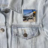 Brits-Spitbrandbestrijder Vierkante Button 5,1 Cm (In situ)