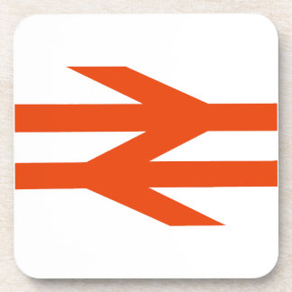 Brits spoor dubbele pijl logo bier onderzetter