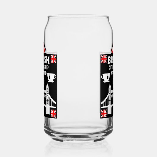 Brits staatsburgerschap geschenken blikvorm glas (Rechts)