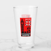 Brits staatsburgerschap geschenken glas (Achterkant)