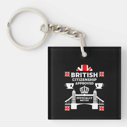 Brits staatsburgerschap geschenken sleutelhanger (voorkant)