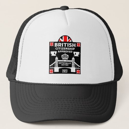 Brits staatsburgerschap geschenken trucker pet (Voorkant)