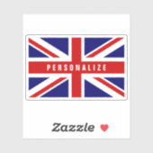Brits Sticker van vinyllaptop met vlag van de Brit (Vel)