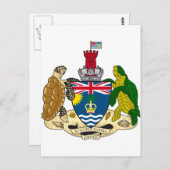 Brits Territoriaal wapen IO, Brits IO Briefkaart (Voorkant / Achterkant)