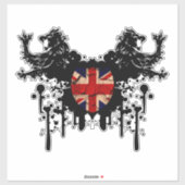 Brits toneel en  vlootsegment sticker (Vel)