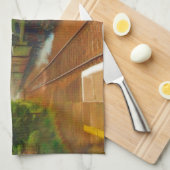 Brits treinstuurstation voor trainspotters theedoek (Quarter Fold)