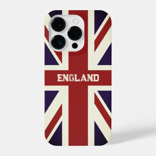 Brits Unievaartuig vlag aangepaste iPhone 14 pro h iPhone Hoesje (Achterkant)