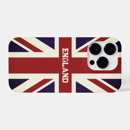 Brits Unievaartuig vlag aangepaste iPhone 14 pro h iPhone Hoesje (Achterkant horizontaal)