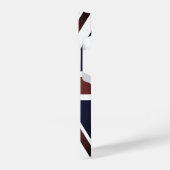Brits Unievaartuig vlag aangepaste naam iPhone 14  Hoesje (Linkerkant)