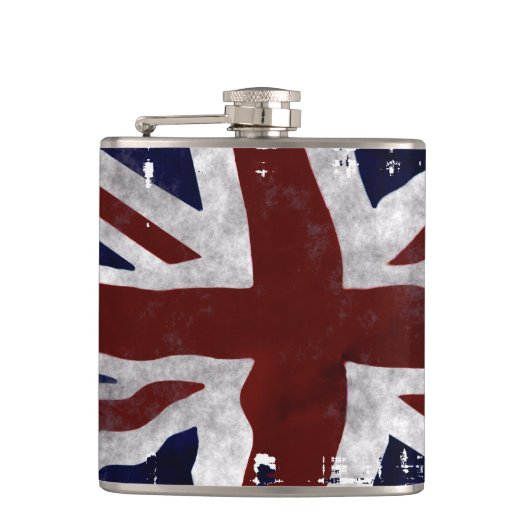 Brits Unievlag Jack Patriotic Design Heupfles (Voorkant)