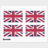 Brits Unievlag Jack Patriotic Design Rechthoekige Sticker (Vel)