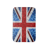 Brits vlaggen rode blauwe witte muggen badmat (Voorkant Verticaal)