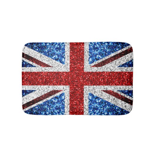 Brits vlaggen rode blauwe witte muggen badmat (Voorkant)