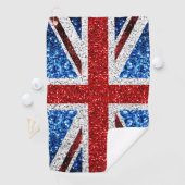 Brits vlaggen rode blauwe witte muggen golfhanddoek (Insitu)