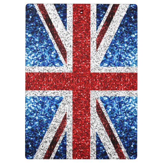 Brits vlaggen rode blauwe witte muggen klembord (Achterkant)