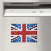 Brits vlaggen rode blauwe witte muggen magneet (Insitu (Vaatwasser))