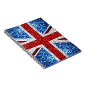 Brits vlaggen rode blauwe witte muggen notitieboek (Rechterzijde)