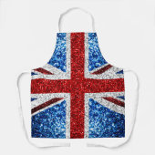 Brits vlaggen rode blauwe witte muggen schort (Voorkant)