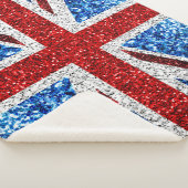 Brits vlaggen rode blauwe witte muggen sherpa deken (3/4)