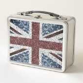 Brits vlaggetje Rustische vintage spint glitters (Voorkant)