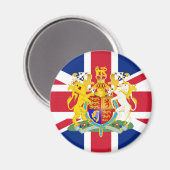 Brits wapenschild en vlag magneet (Voorkant / Achterkant)