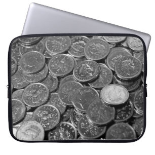 Britse 5-pence-munten laptop sleeve