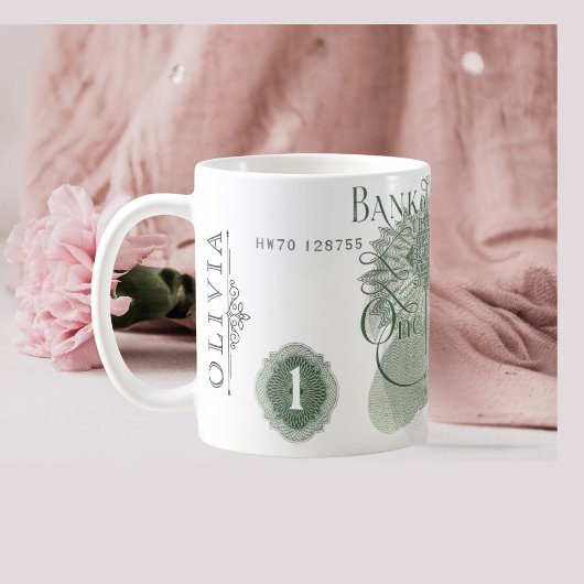 Britse bankbiljet Mok - 1970 One Pound Note op Mok