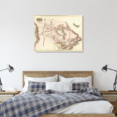 Britse bezittingen in Noord-Amerika Canvas Afdruk (Insitu (Slaapkamer))